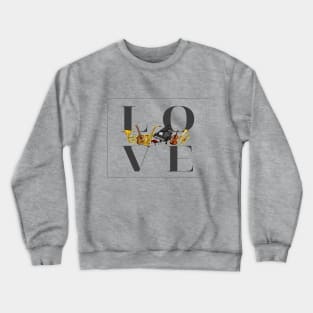 Love Music Musician Band Orchestra Instruments Crewneck Sweatshirt